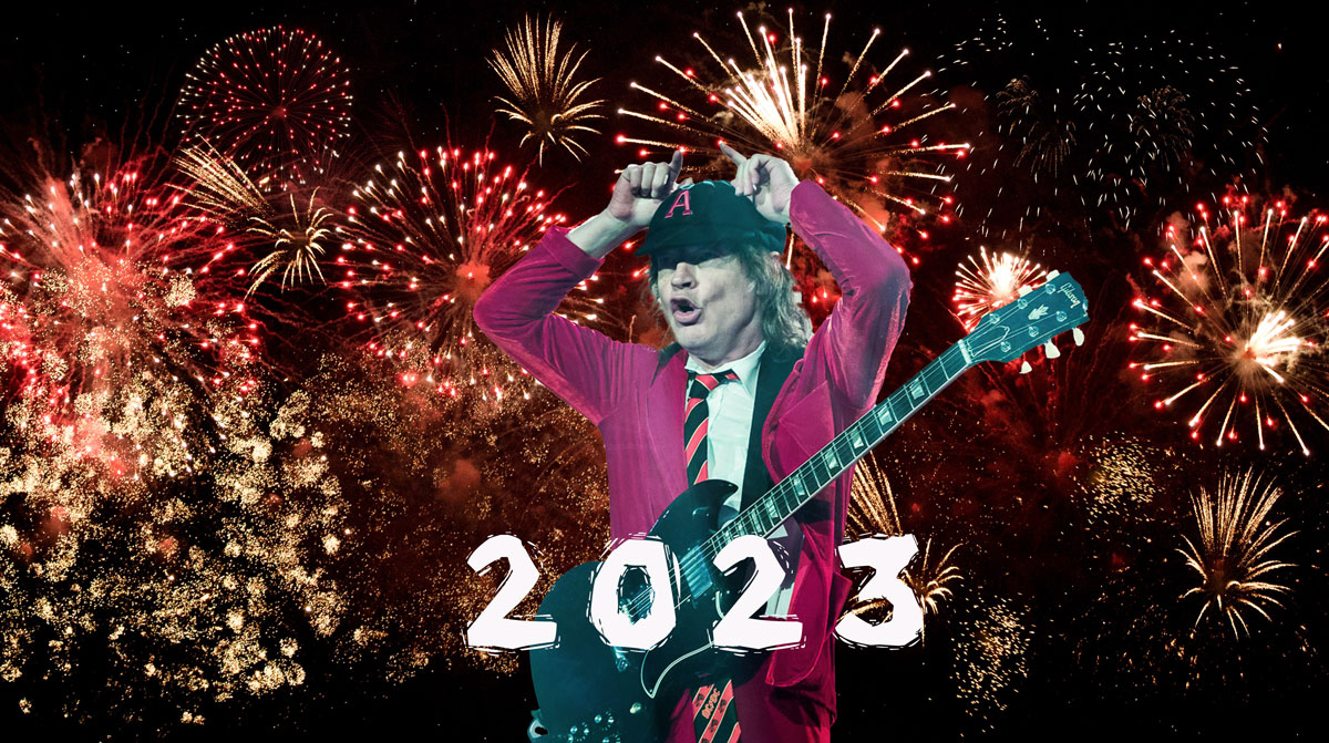 Angus Young an Silvester